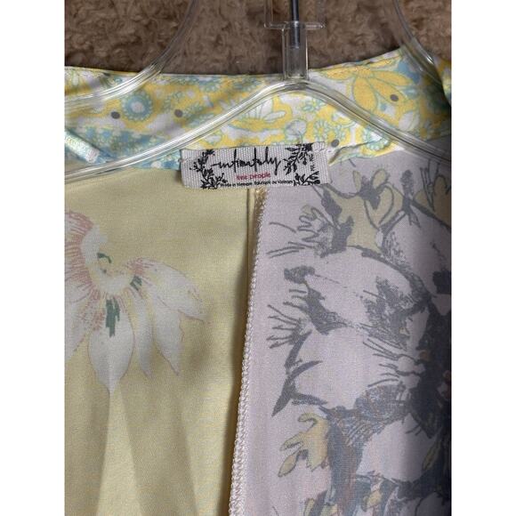 Free People Patchwork Love Robe Kimono Duster Western Boho Coverup Festival M/L - Picture 10 of 16